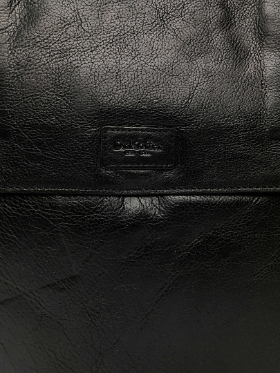 Сумка через плечо Dr.Koffer из натуральной кожи черная