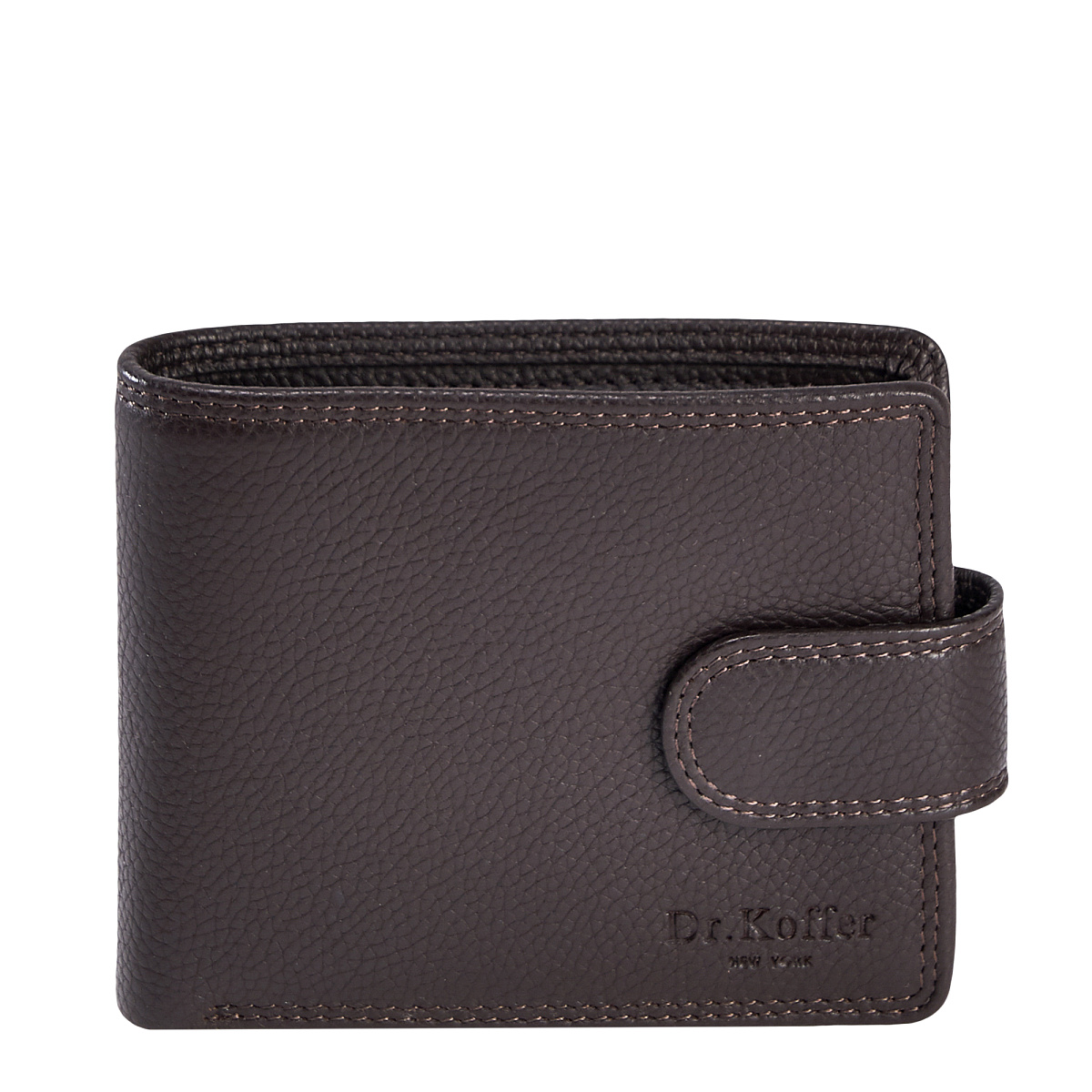 Портмоне Dr.Koffer из натуральной кожи коричневое