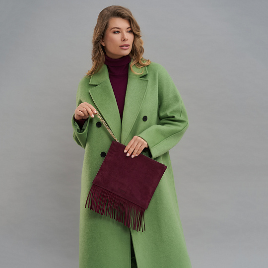 Женская сумка  Dr. Koffer из натуральной кожи бордовая