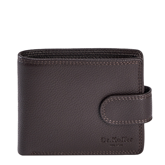 Портмоне Dr.Koffer из натуральной кожи коричневое