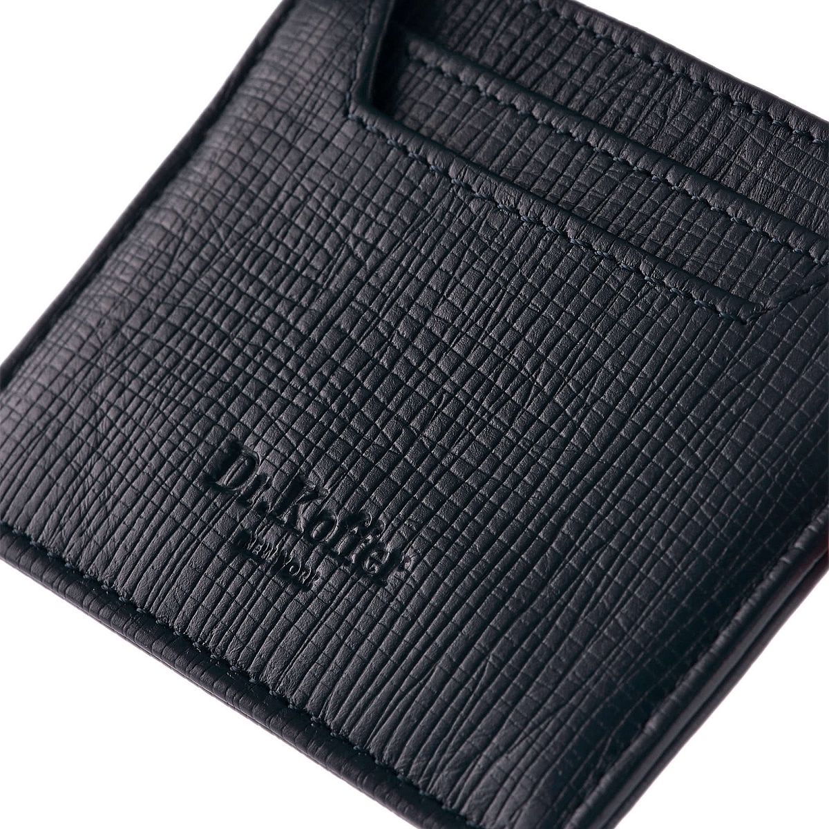 Кредитница Dr.Koffer из натуральной кожи синяя