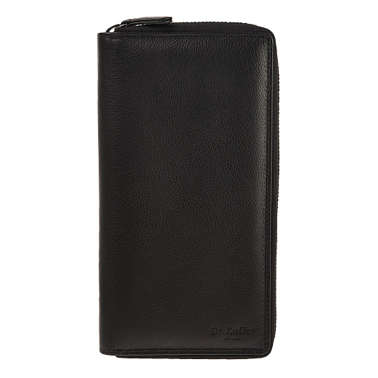 Портмоне Dr.Koffer из натуральной кожи черное