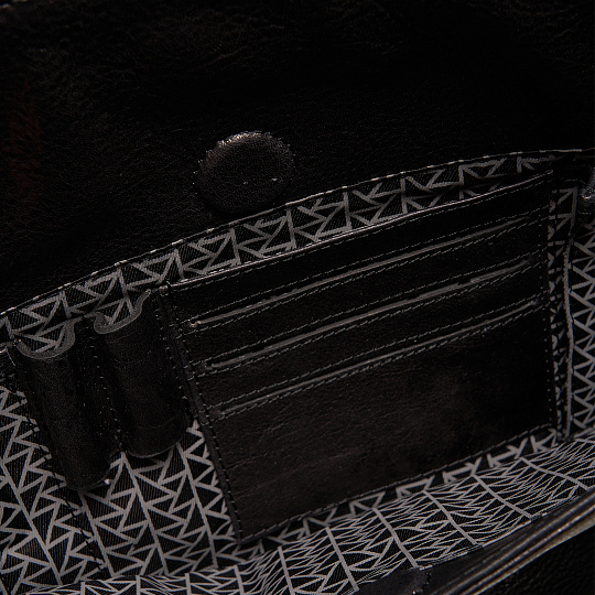 Портфель Dr.Koffer из натуральной кожи черный