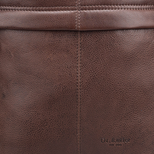 Рюкзак Dr.Koffer из натуральной кожи темно-коричневый