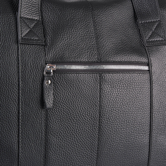 Сумка дорожная Dr.Koffer  из натуральной кожи черная