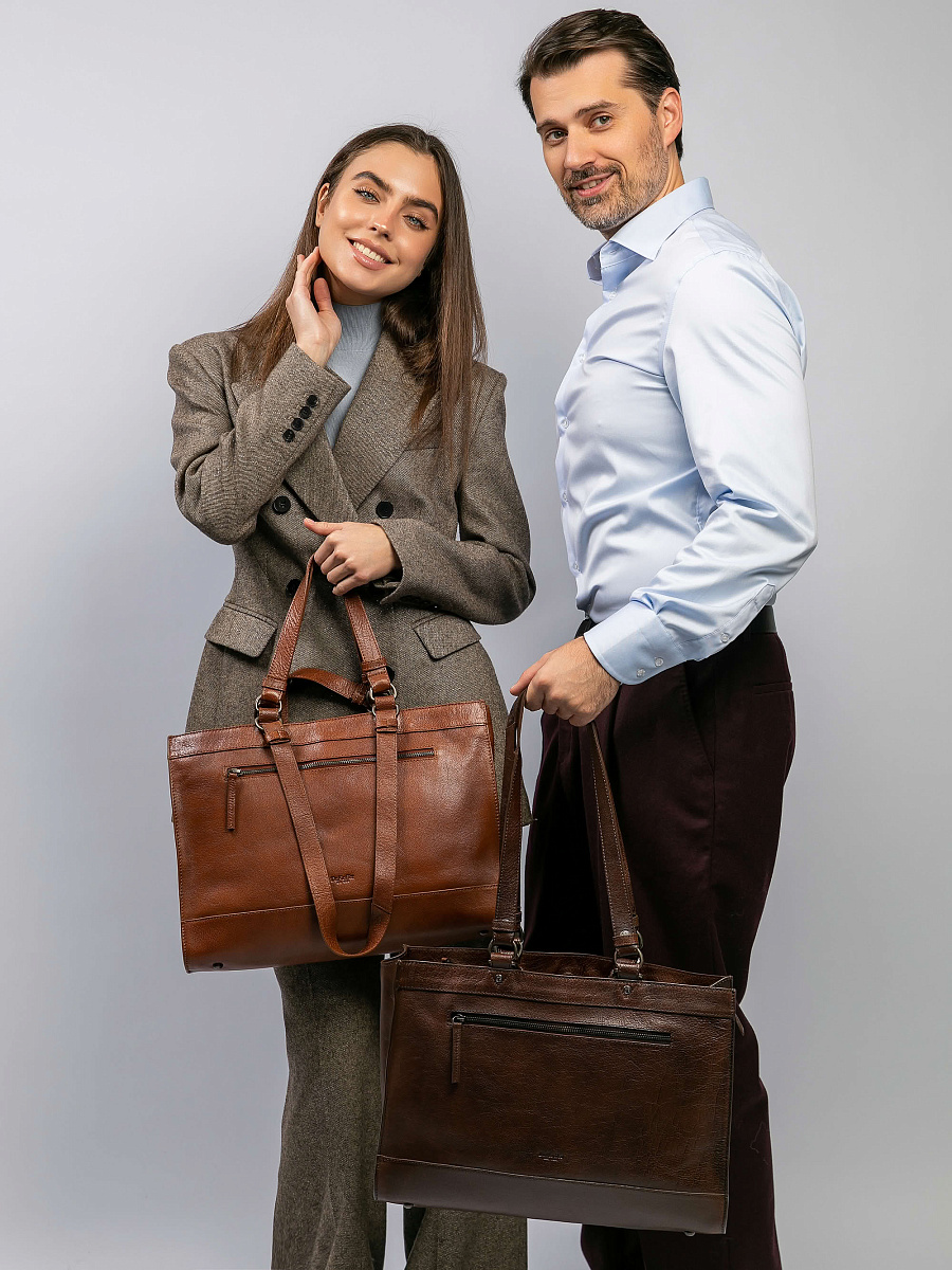 Сумка для документов Dr.Koffer из натуральной кожи