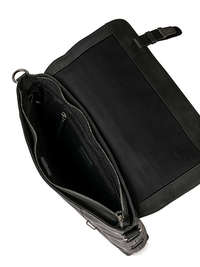 Портфель Dr.Koffer из натуральной кожи черный