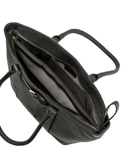 Женская сумка Dr.Koffer из натуральной кожи темно-серая