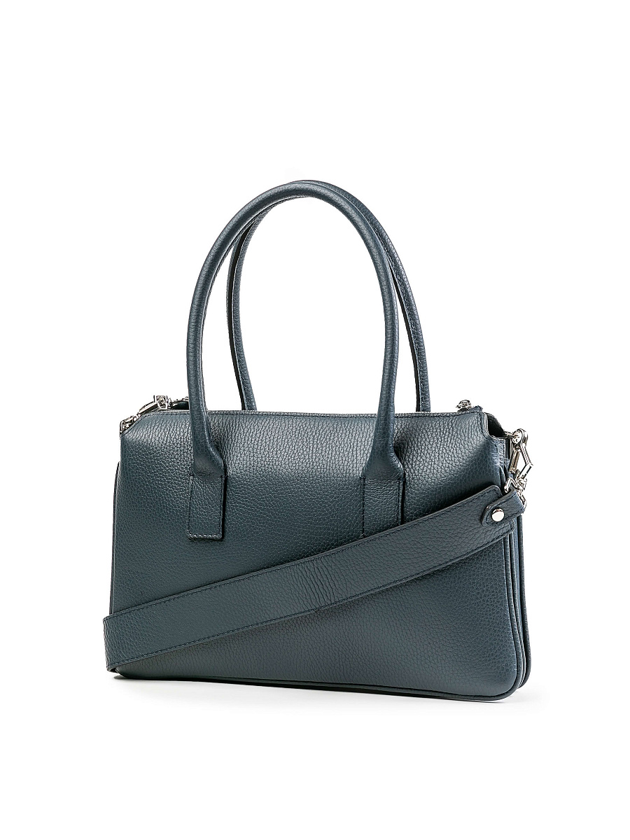 Женская сумка Dr.Koffer из натуральной кожи синяя