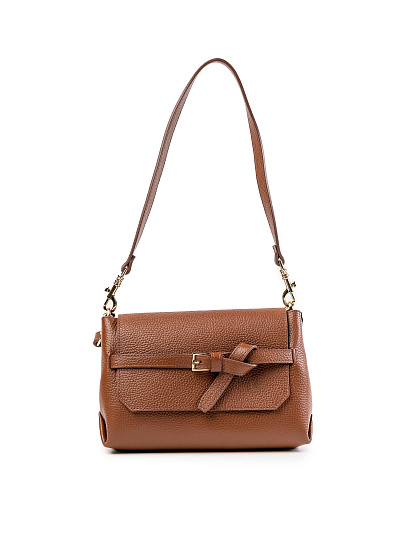 Женская сумка Dr.Koffer из натуральной кожи коричневая