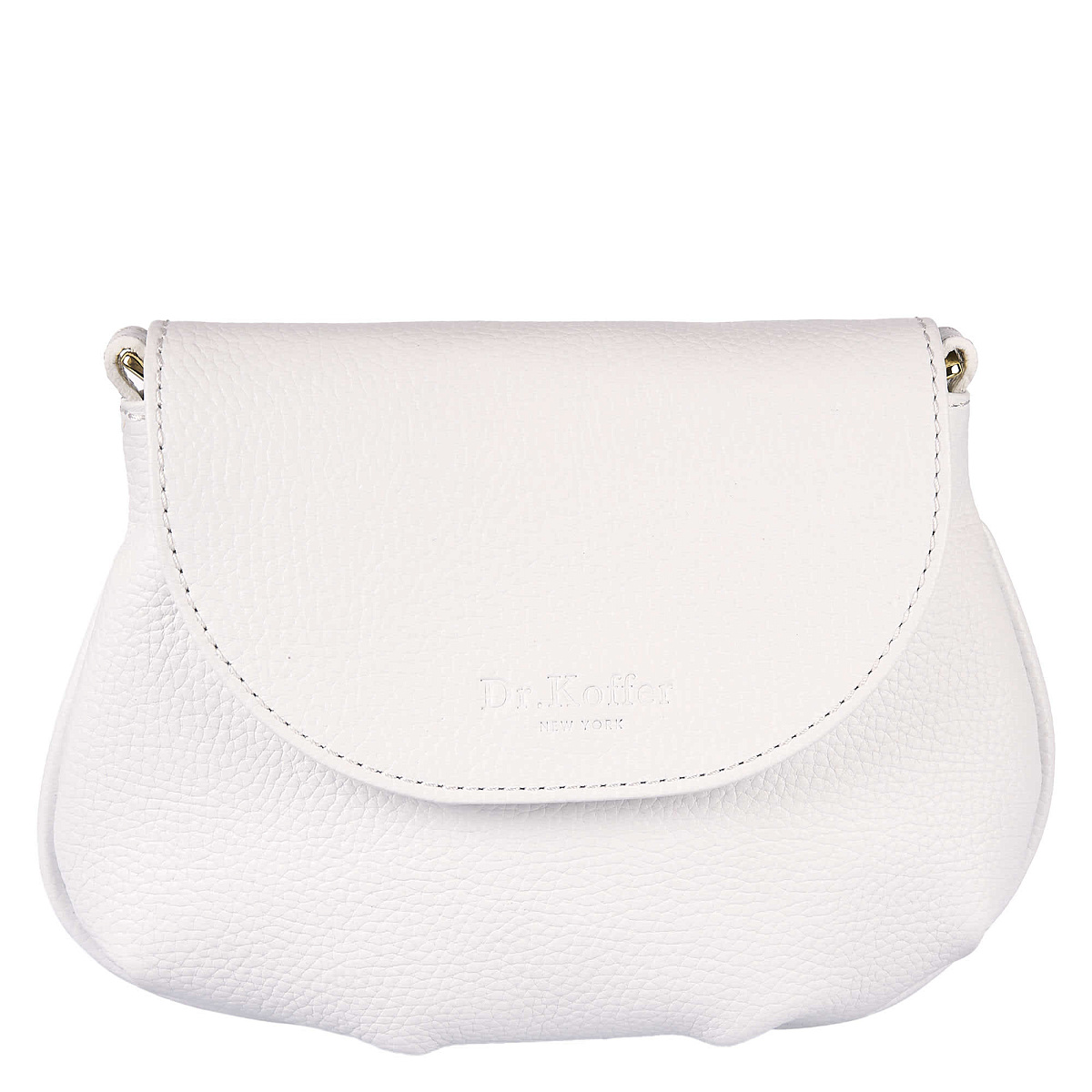 Женская сумка Dr. Koffer из натуральной кожи белая