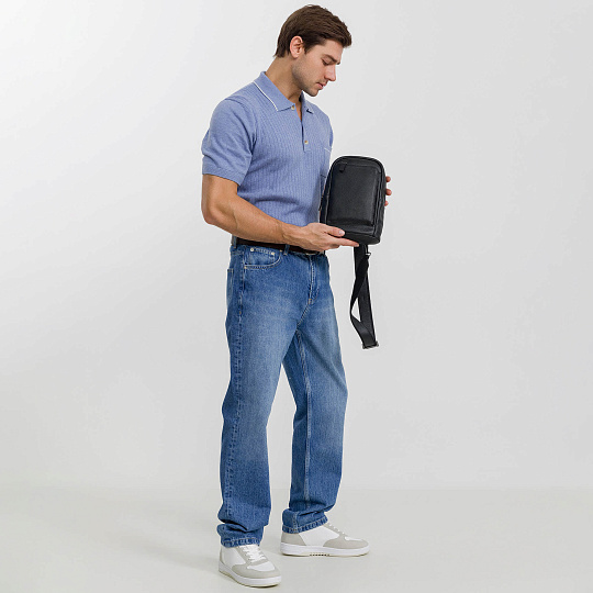 Рюкзак Dr. Koffer из натуральной кожи черный