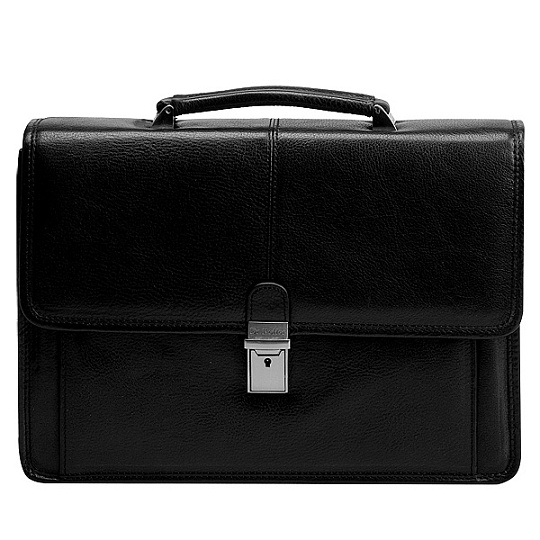 Классический портфель для документов (черного цвета) Dr.Koffer P402134-02-04