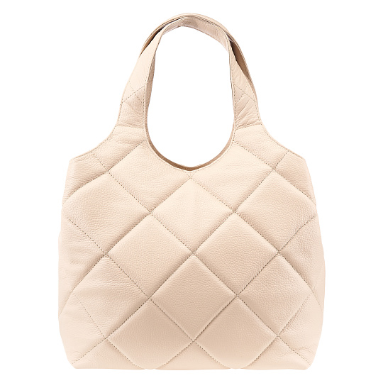 Женская сумка Dr. Koffer из натуральной кожи бежевая