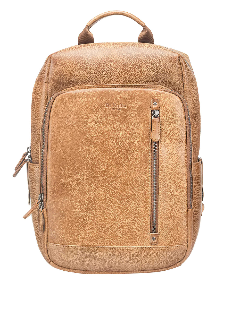 Рюкзак Dr. Koffer из натуральной кожи коричневый