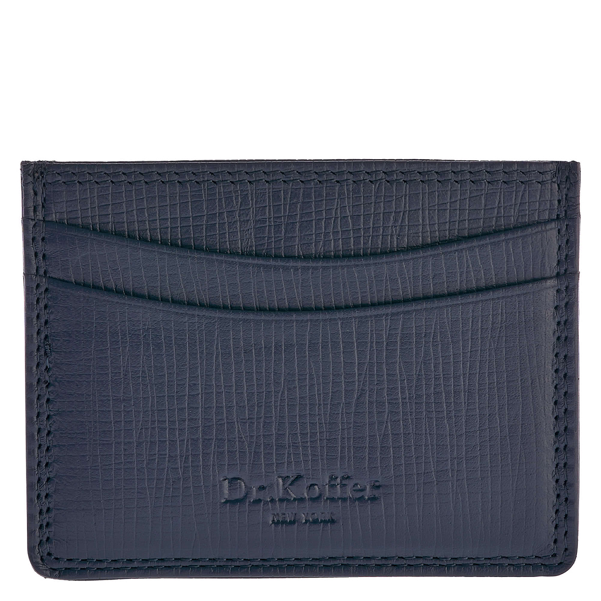 Кредитница Dr.Koffer из натуральной кожи синяя