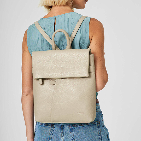 Рюкзак Dr.Koffer из натуральной кожи белый