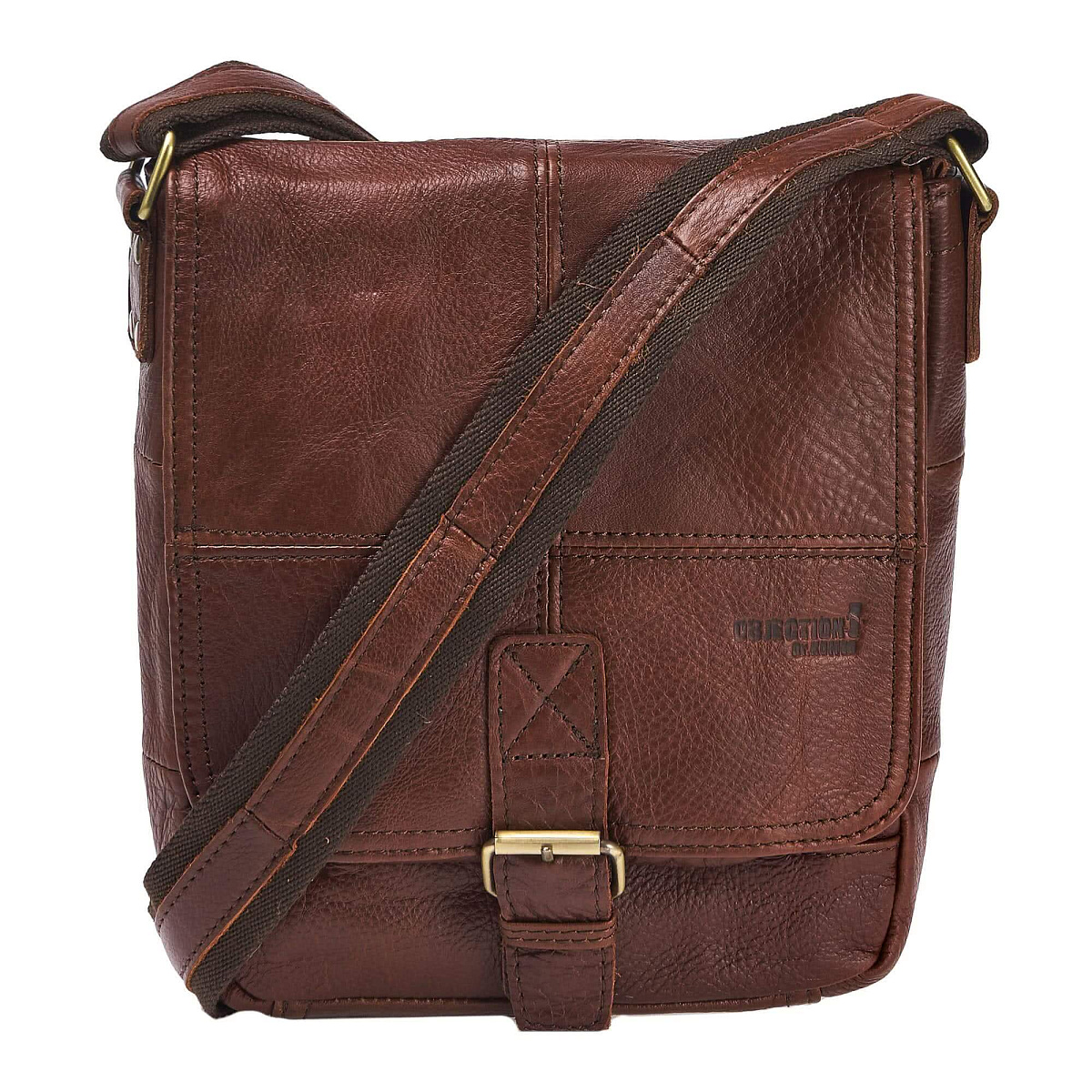 Сумка через плечо Dr.Koffer из натуральной кожи коричневая