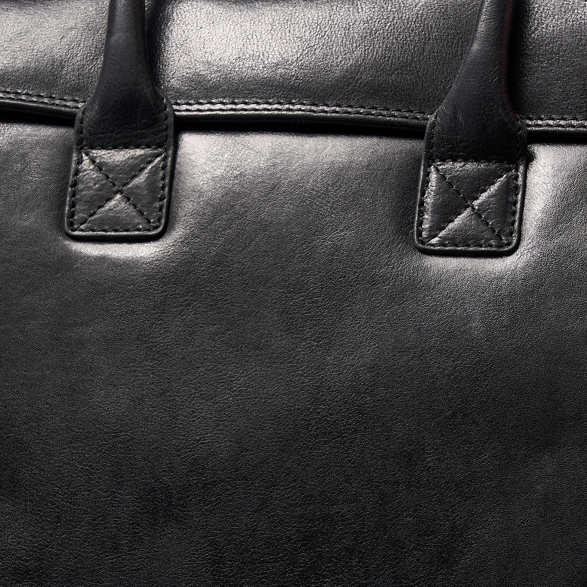 Деловая сумка Dr.Koffer из натуральной кожи черная