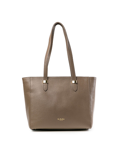 Женская сумка Dr.Koffer из натуральной кожи бежевая