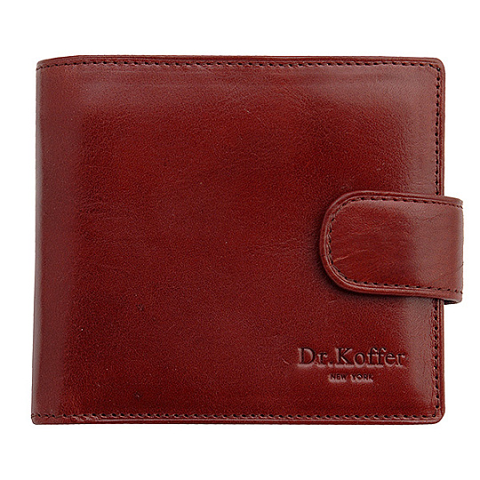 Портмоне Dr.Koffer из натуральной кожи красное