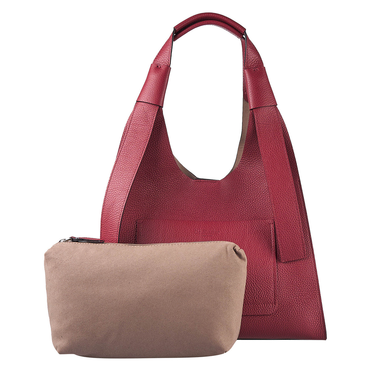 Женская сумка Dr. Koffer из натуральной кожи красная