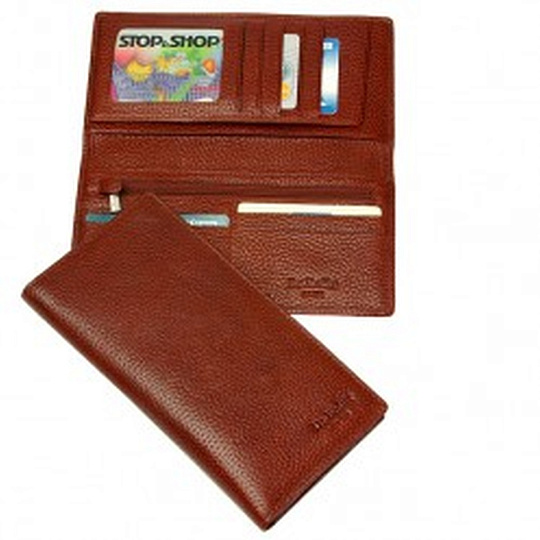 Портмоне Dr.Koffer из натуральной кожи светло-коричневое