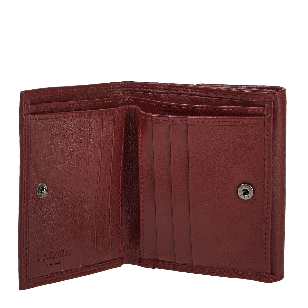 Портмоне Dr.Koffer из натуральной кожи бордовый