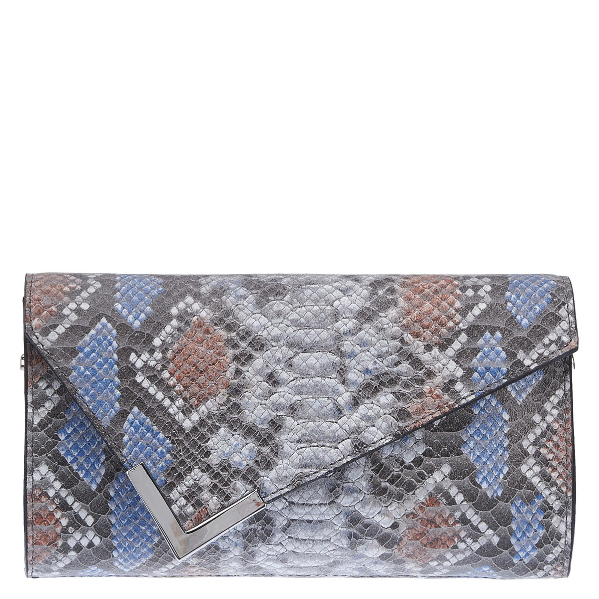 Женская сумка Dr. Koffer из натуральной кожи серая