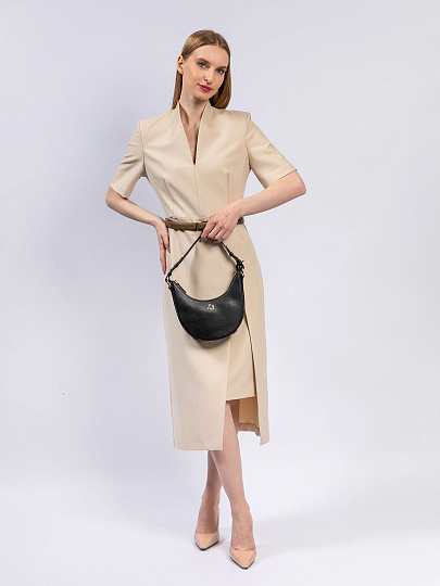 Женская сумка Dr. Koffer из натуральной кожи черная