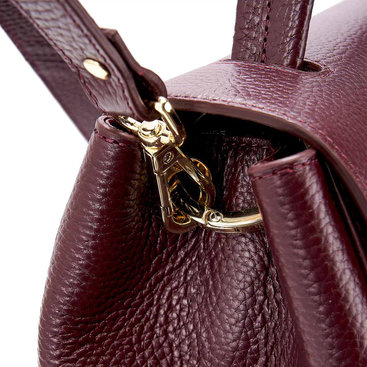 Женская сумка  Dr. Koffer из натуральной кожи бордовая