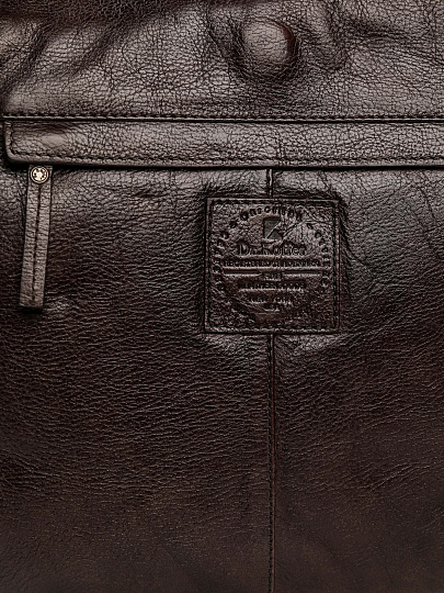 Сумка через плечо Dr.Koffer из натуральной кожи коричневая