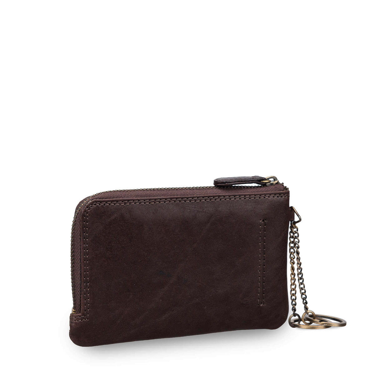 Ключница Dr.Koffer из натуральной кожи темно-коричневая