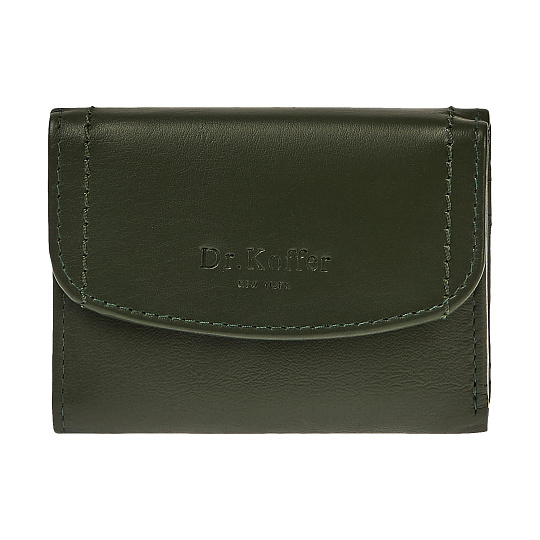 Портмоне Dr.Koffer из натуральной кожи зеленое
