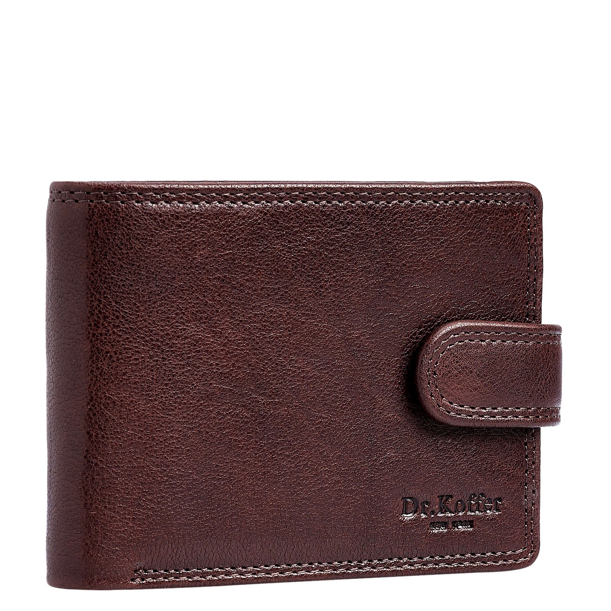 Портмоне Dr.Koffer из натуральной кожи коричневое