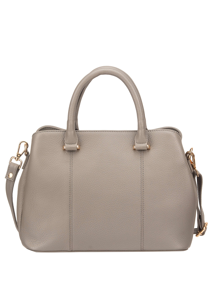 Женская сумка Dr. Koffer из натуральной кожи серая