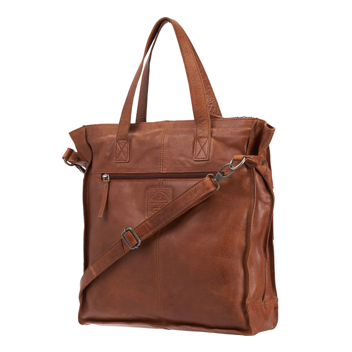 Деловая сумка Dr.Koffer из натуральной кожи коричневая