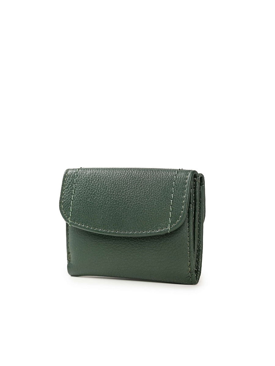 Портмоне Dr.Koffer из натуральной кожи зеленое