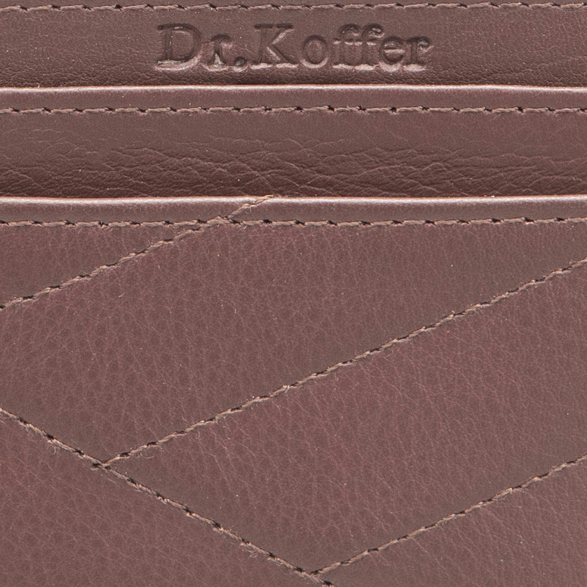 Кредитница Dr.Koffer из натуральной кожи коричневая
