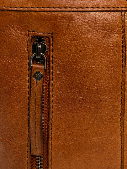 Сумка через плечо Dr.Koffer из натуральной кожи коричневая