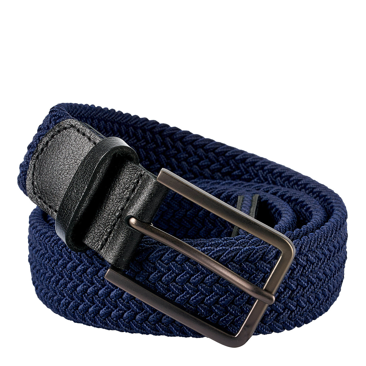 Ремень Dr.Koffer из натуральной кожи и текстиля синий