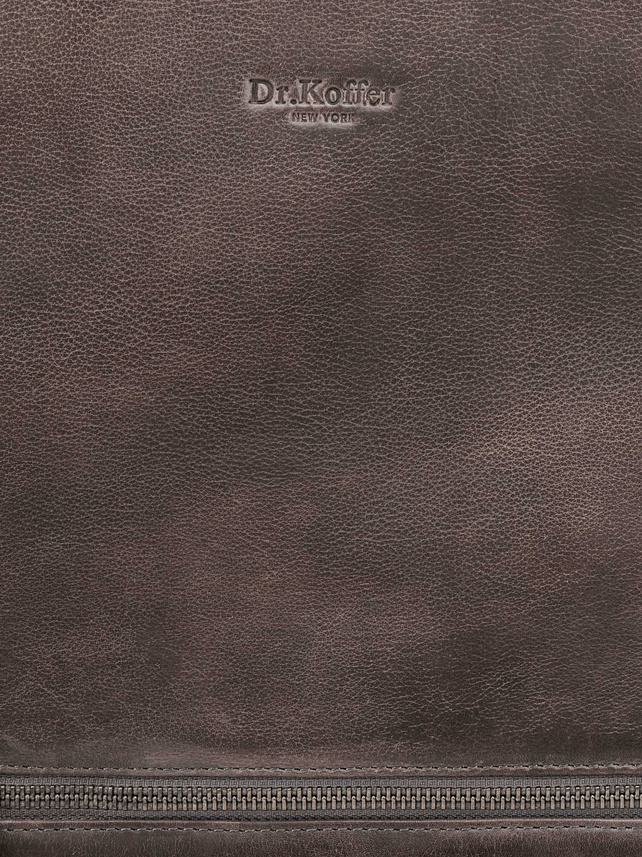 Рюкзак Dr. Koffer из натуральной кожи серый