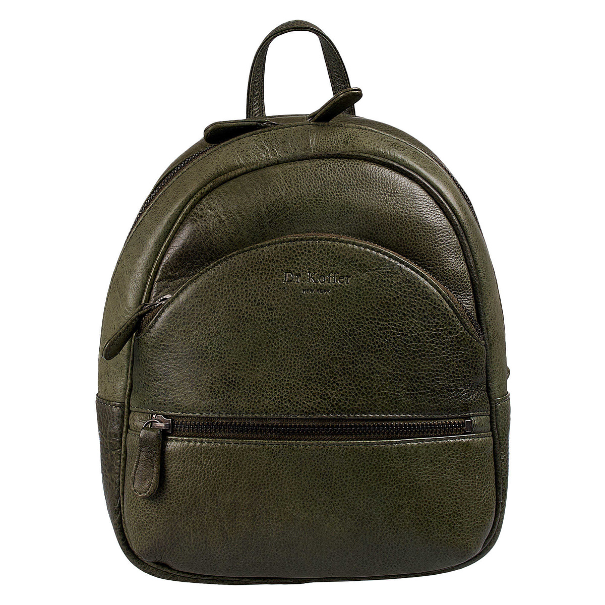 Рюкзак Dr.Koffer из натуральной кожи зеленый