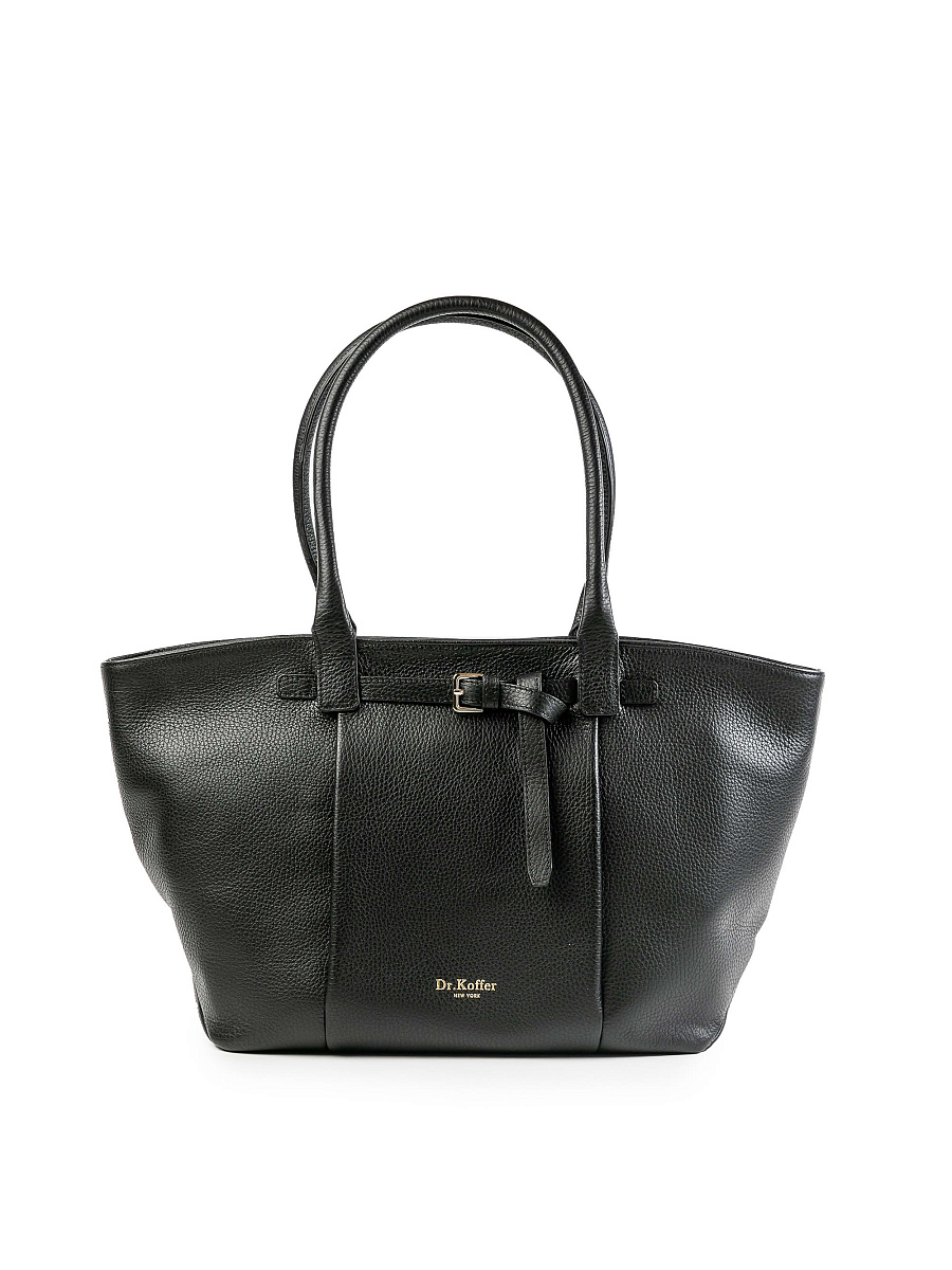 Женская сумка Dr.Koffer из натуральной кожи черная