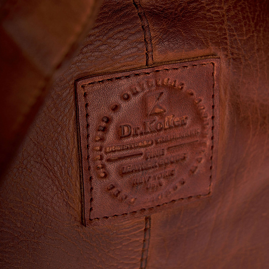 Рюкзак Dr.Koffer из натуральной кожи светло-коричневый