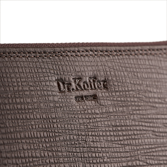 Портмоне Dr.Koffer из натуральной кожи коричневое
