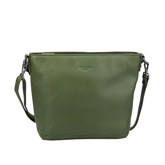 Женская сумка Dr.Koffer из натуральной кожи зеленая