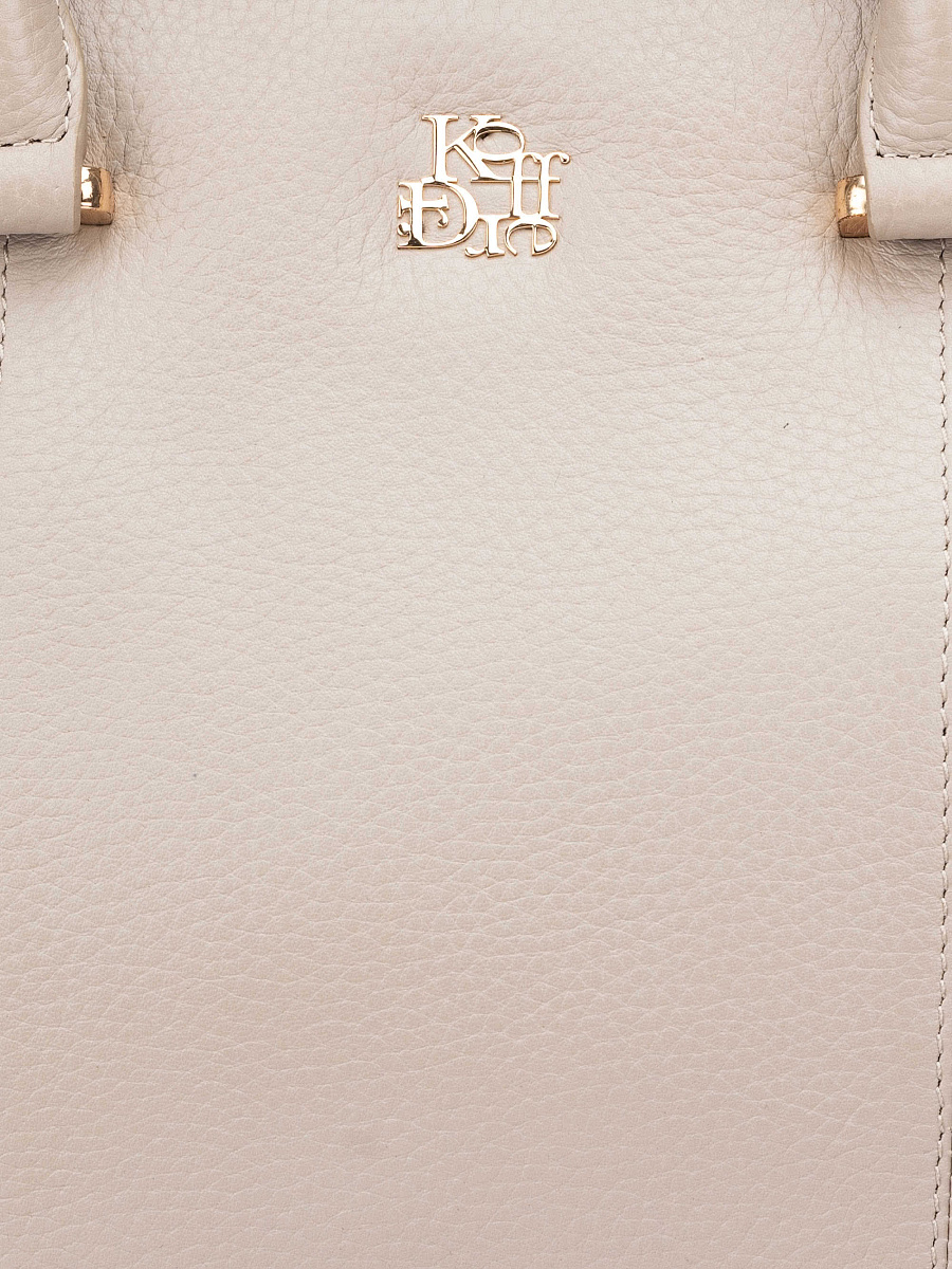 Женская сумка Dr. Koffer из натуральной кожи бежевая