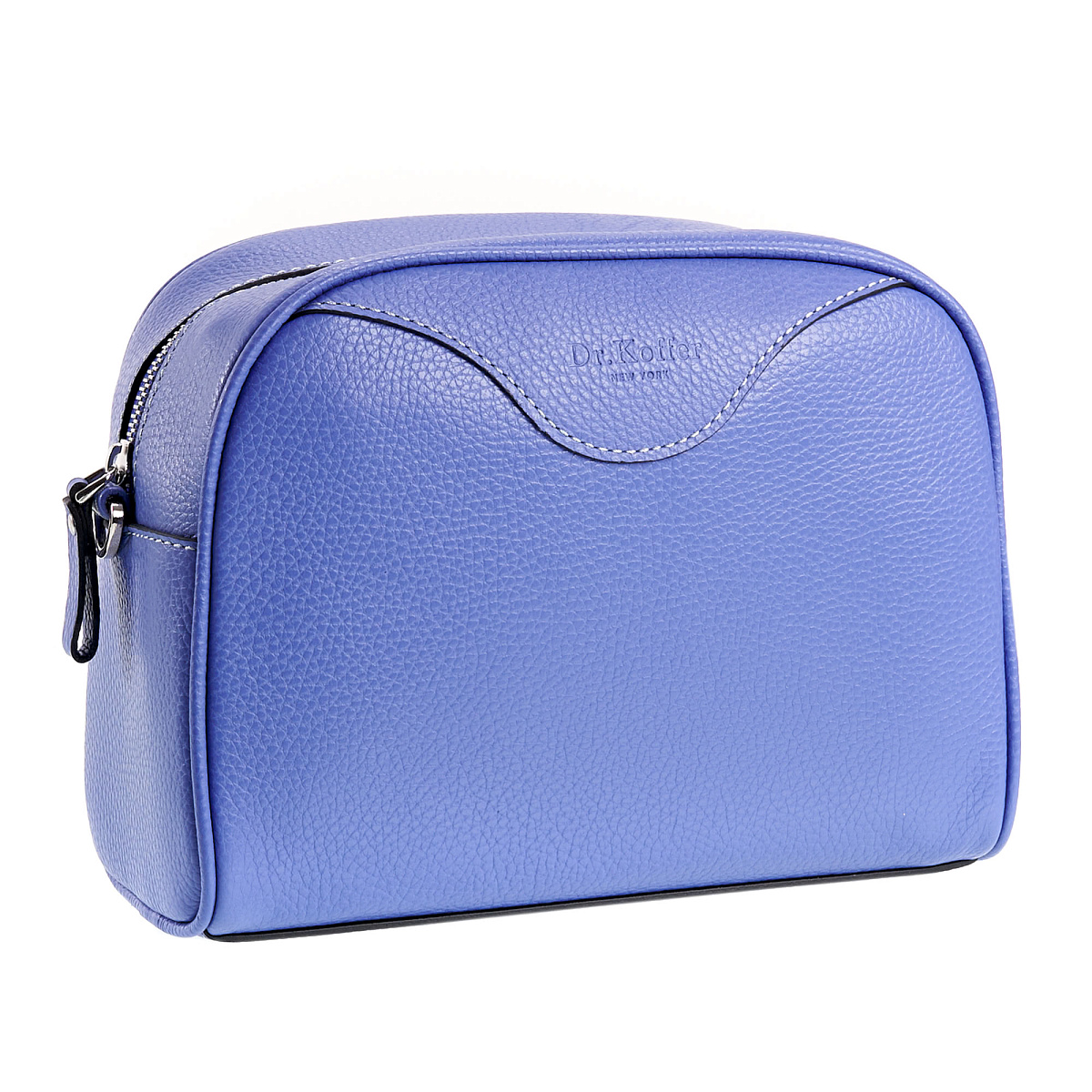 Женская сумка Dr. Koffer из натуральной кожи голубая