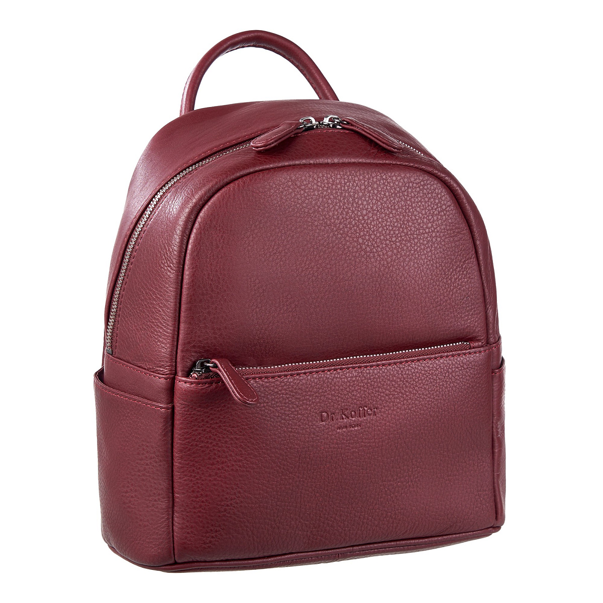 Рюкзак Dr.Koffer из натуральной кожи бордовый